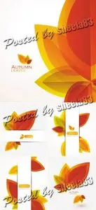 Autumn Leaves Backgrounds Vector 4
