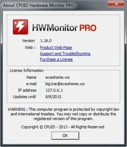 CPUID HWMonitor Pro 1.16 + Portable DC 31.01.2013