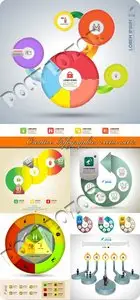 Creative Infographics vector set 21