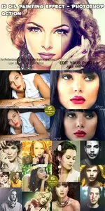 CreativeMarket 15 Oil Painting Effect - Photoshop