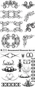Vectors - Ornamental Elements Set 28