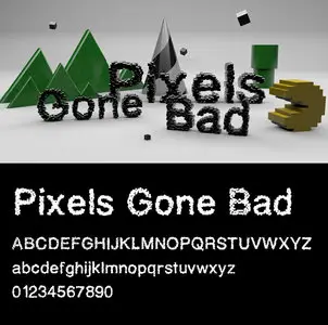 Pixels Gone Bad Font Style