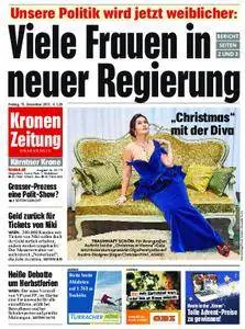 Kronen Zeitung Kärnten - 15. Dezember 2017