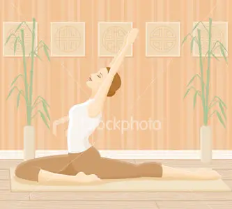 Vector Yoga-Pigeon Pose