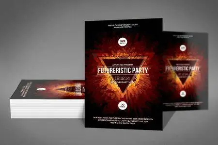 CreativeMarket - Bright Abstract Flyer Psd Template