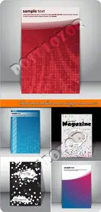 Business brochure covers design vector set 22