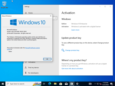 Windows 10 Enterprise 22H2 build 19045.2364 (x64) With Office 2021 Pro Plus Multilingual Preactivated
