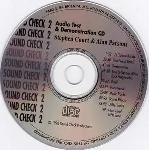 Alan Parsons - Sound Check 2: Audio Test & Demonstration CD (1996) Re-Up