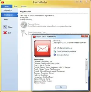 Gmail Notifier Pro 5.2 + Portable