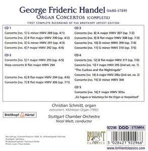 Christian Schmitt - Handel: Complete Organ Concertos (2009) (5 CD Box Set)