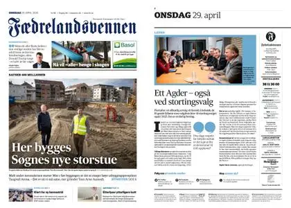 Fædrelandsvennen – 29. april 2020