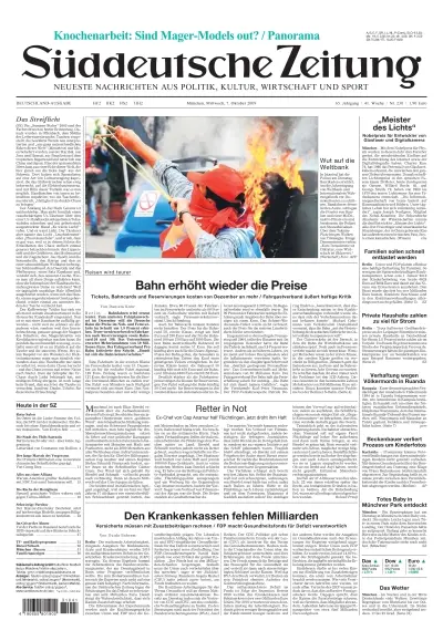 Sueddeutsche Zeitung vom 07.10.2009