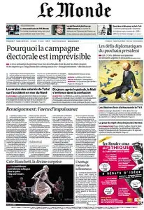 Le Monde et Suppléments du Dimanche 1er et Lundi 2 Avril 2012