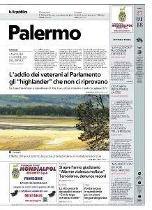 la Repubblica Palermo - 27 Gennaio 2018