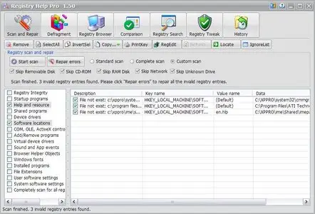 Registry Help Pro 1.61