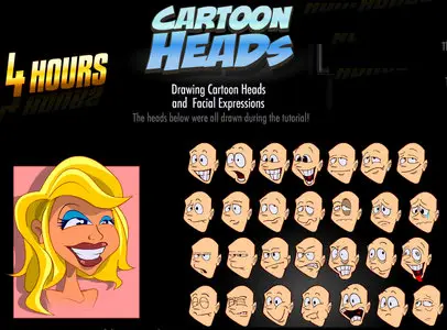 Drawing Cartoon Heads and Facial Expressions in Flash