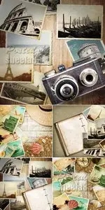 Stock Photo - Vintage Travel Backgrounds 2