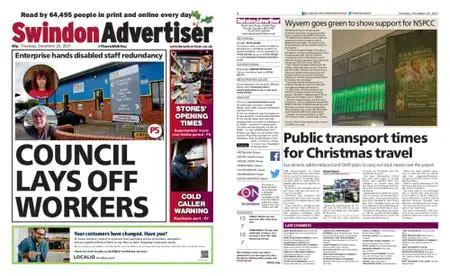Swindon Advertiser – December 23, 2021