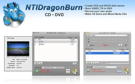 NTIDragonBurn v4.5.39 Multilingual Mac OS X