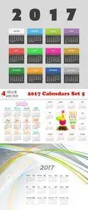 Vectors - 2017 Calendars Set 5