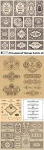 Vectors - Ornamental Vintage Labels 48