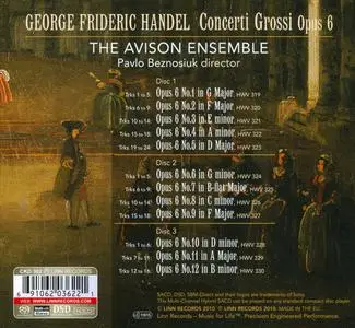 Pavlo Beznosiuk, Avison Ensemble - George Frideric Handel: Concerti Grossi Op.6 (2010)