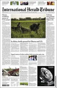 International Herald Tribune - Monday, July 13, 2009.