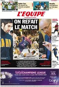 L'Equipe Edition du Mardi 2 Octobre 2012