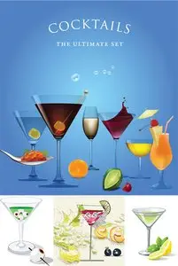 Cocktails Ultimate Vector Set