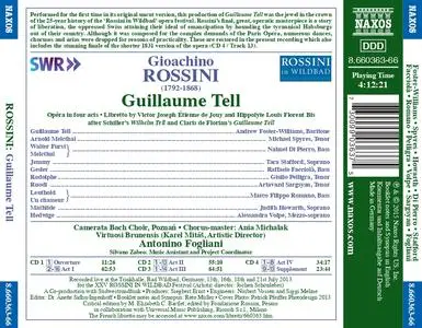 Antonino Fogliani, Virtuosi Brunensis - Gioacchino Rossini: Guillaume Tell (2015)