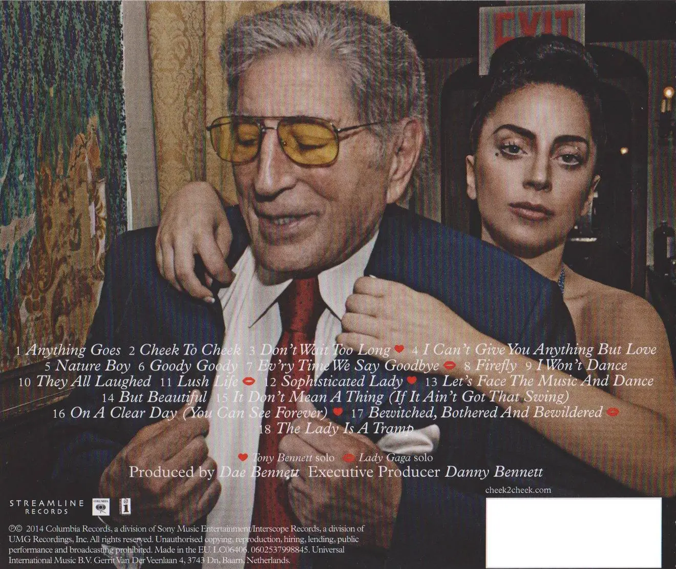 Tony Bennett & Lady Gaga - Cheek To Cheek (2014) {Columbia Deluxe ...