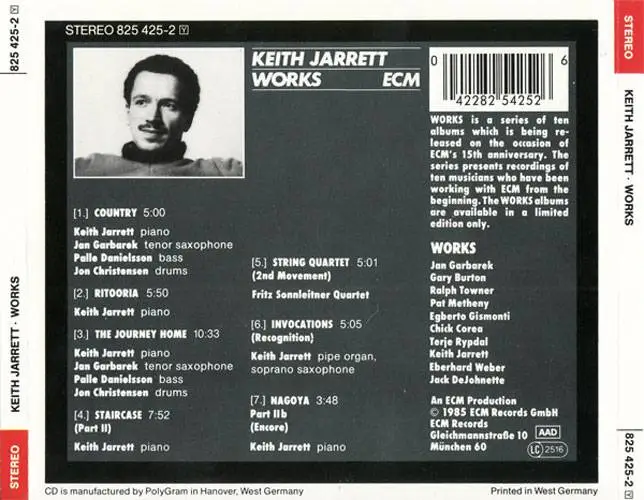 Keith Jarrett - Works (1985) {ECM} (West German pressing)