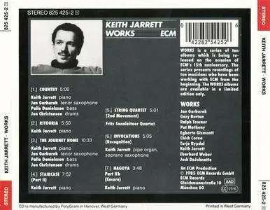 Keith Jarrett - Works (1985) {ECM} (West German pressing)