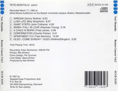 Tete Montoliu - Boston Concert, Volume 2 (1980) {SteepleChase SCCD 31153 rel 1997}