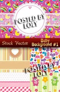 Baby backgrounds #1 - Stock Vector