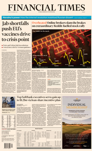 Financial Times Europe - January 29, 2021