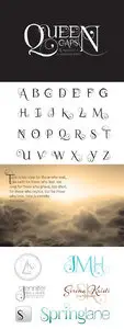 Queen Caps Font