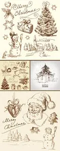 Hand-drawn Christmas Vector