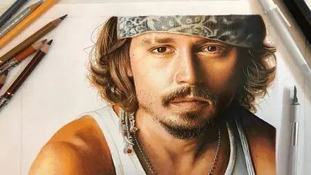 Realistic Colored Pencil Drawing: Portrait Drawing Course