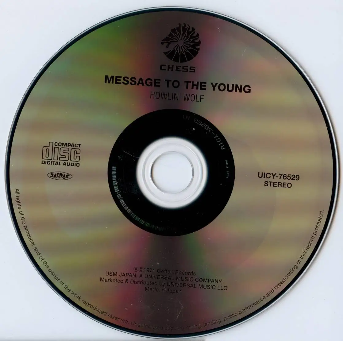 Howlin' Wolf - Message To The Young (1971) {Universal Music Japan UICY-76529 rel 2014}