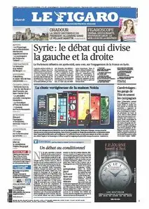 Le Figaro du Mercredi 4 Septembre 2013