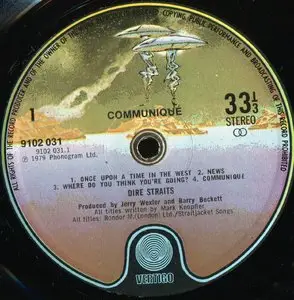 Dire Straits ‎– Communiqué {Original UK} Vinyl Rip 24/96