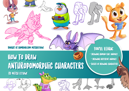 How to draw anthropomorphic characters