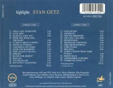 Stan Getz - Highlights (1990) 2CDs