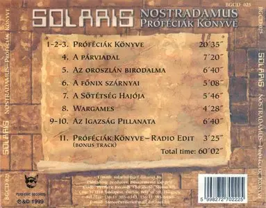 Solaris - Nostradamus: Book of Prophecies (1999)