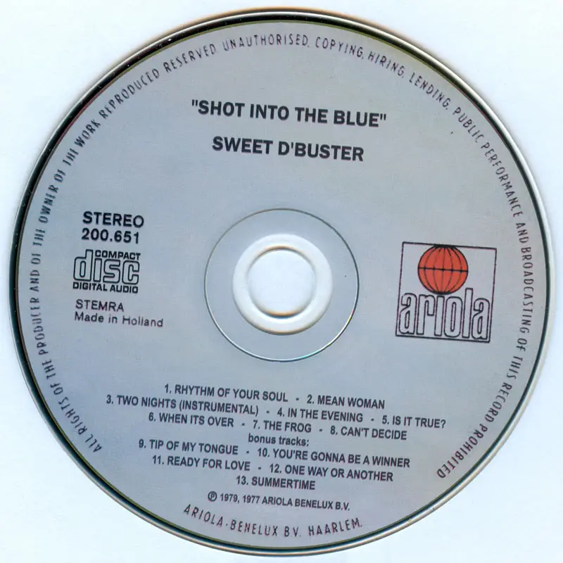 Sweet D'Buster - Shot Into The Blue (1979)