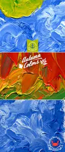 Oil Painted Backgrounds Vector