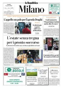 la Repubblica Milano - 8 Agosto 2022