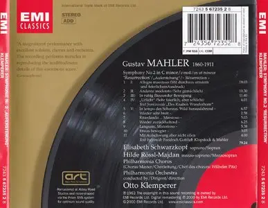 Gustav Mahler Symphony No. 2 - Klemperer - 1961