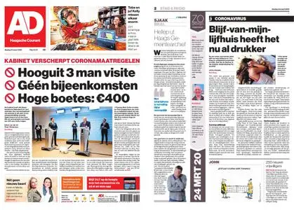 Algemeen Dagblad - Delft – 24 maart 2020